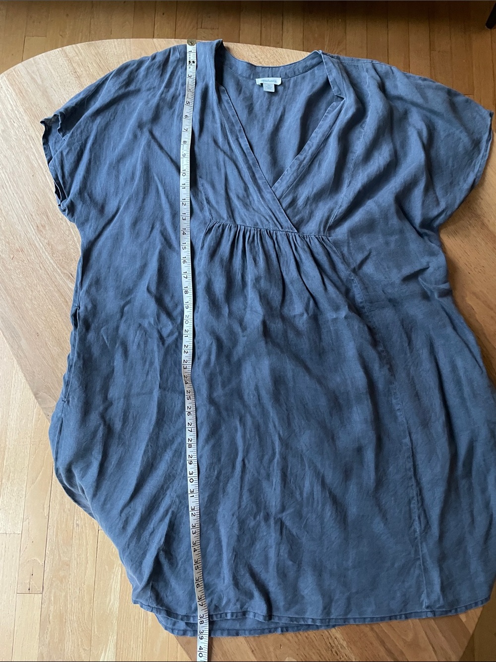 Sundance Linen V Neck Mini Dress
Slate Blue - Picture 6 of 6